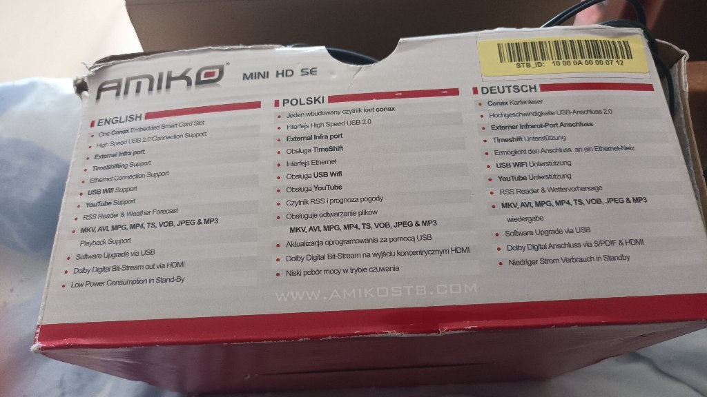 Amiko Mini HD SE Satellietontvanger -, Ophalen of Verzenden, Zo goed als nieuw, Decoder