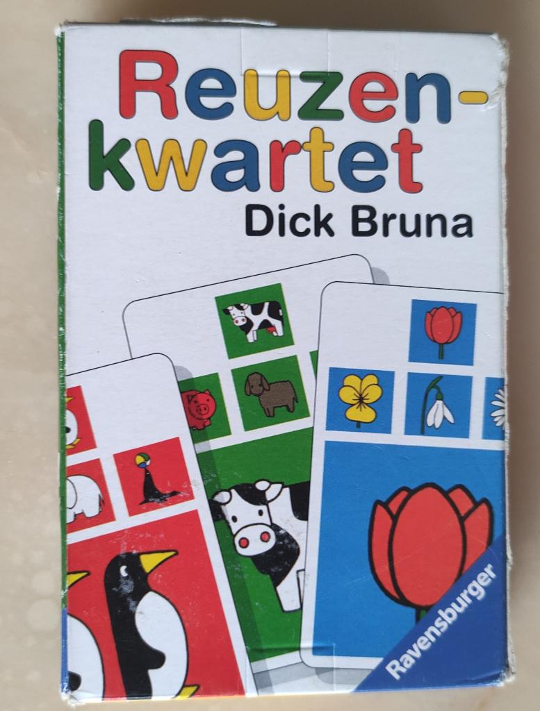 Dick Bruna reuzen kwartet NIJNTJE compleet 36 kaarten + doos, Ophalen of Verzenden, Zo goed als nieuw