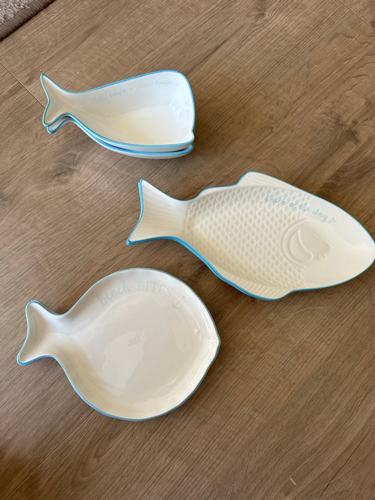 Riviera Maison Visschalen en -kommen set 6 delig, Huis en Inrichting, Keuken | Servies, Ophalen, Overige merken, Keramiek, Modern