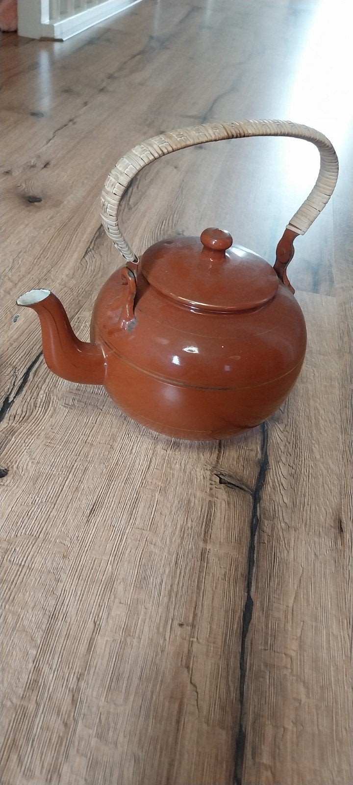 Emaille decoratieve pot, Ophalen of Verzenden