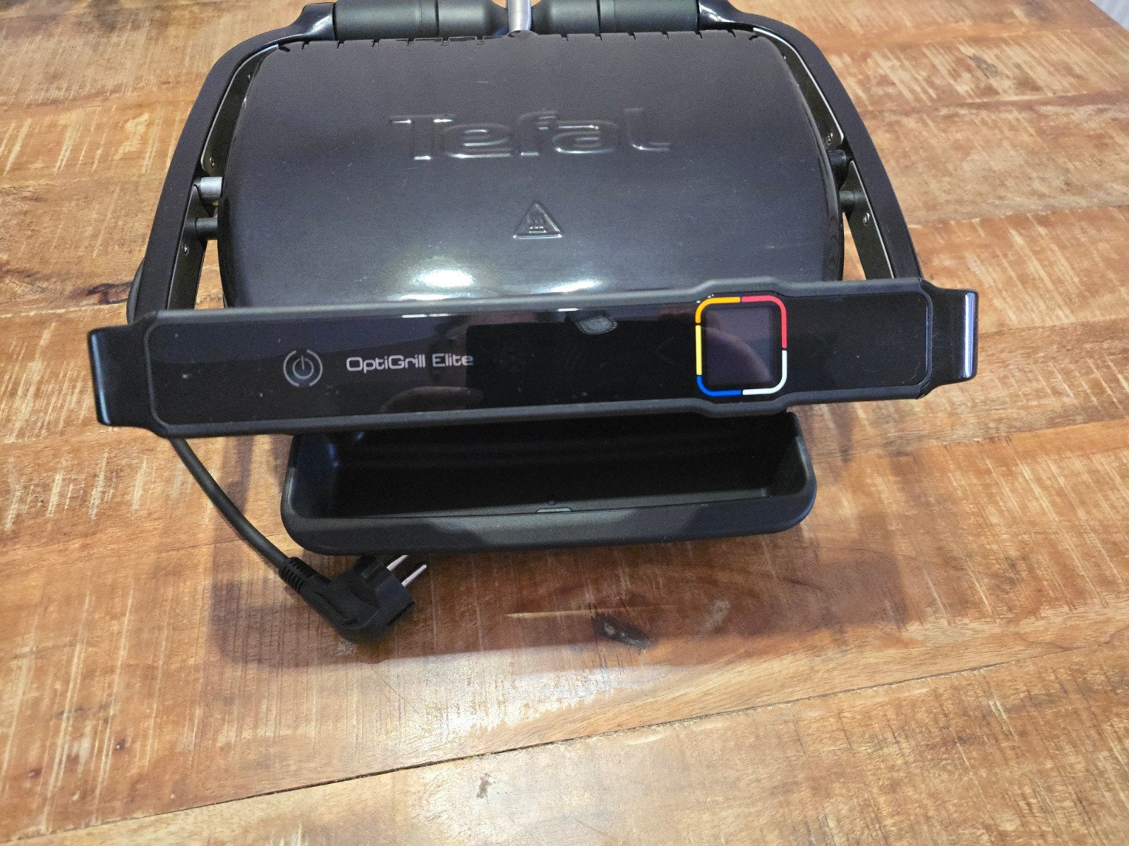 Tefal OptiGrill Elite Contactgrill met Bakplaat, Ophalen of Verzenden, Zo goed als nieuw, Uitneembare kruimellade