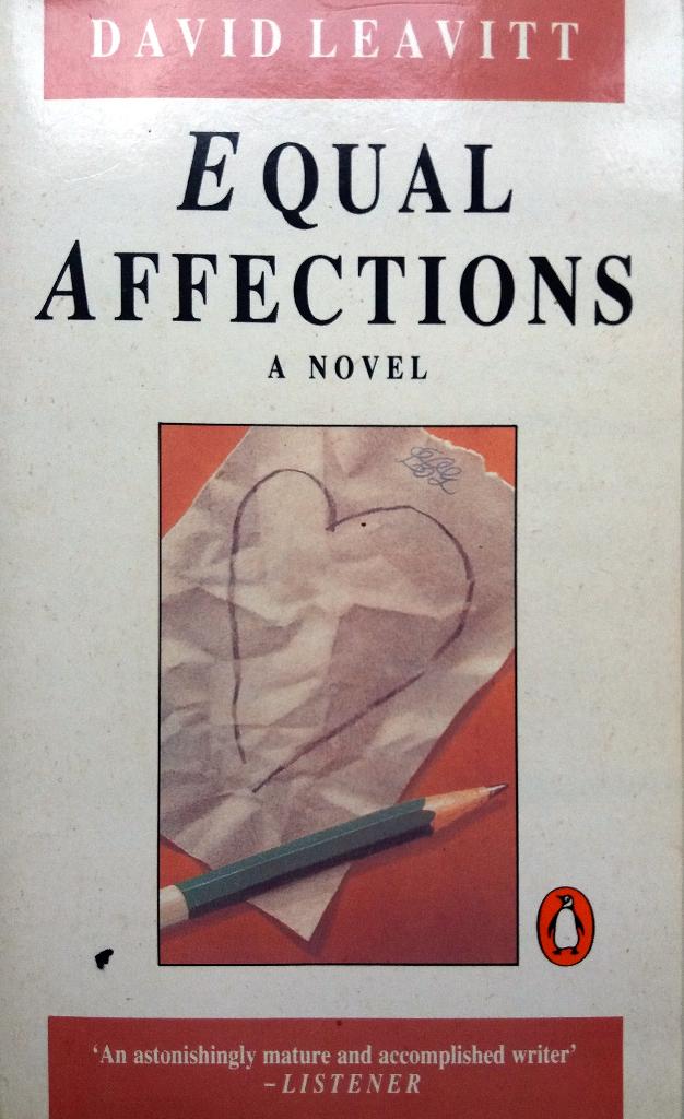 David Leavitt - Equal Affections (ENGELSTALIG), Ophalen of Verzenden, Gelezen, Fictie