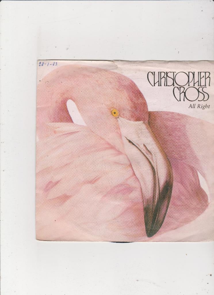 Single Christopher Cross - All right, Gebruikt, 7 inch, Single, Dance