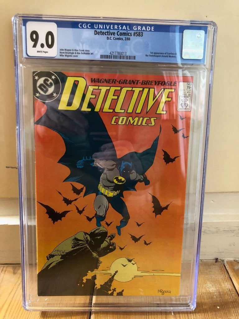 Detective Comics 583: CGC 9.0 (White Pages), Boeken, Strips | Comics, Eén comic, Amerika, Verzenden, Zo goed als nieuw