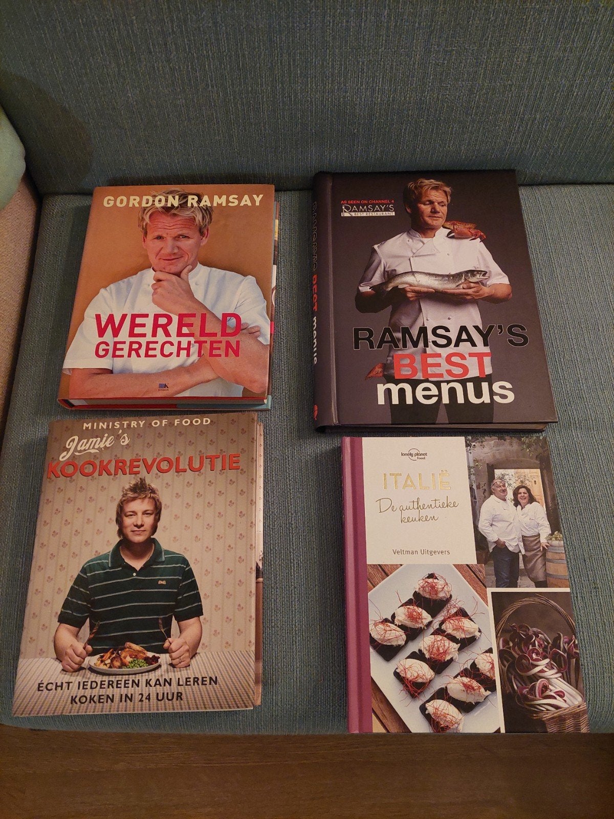 Kookboeken van o.a. Gordon Ramsay en Jamie Oliver, Ophalen of Verzenden, Zo goed als nieuw