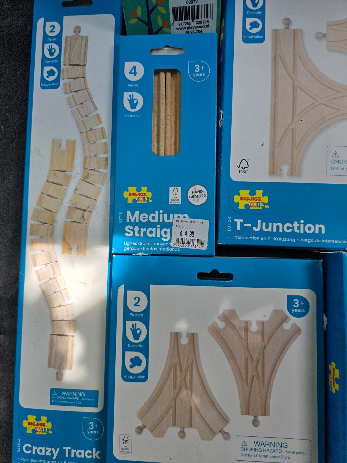 Bigjigs Rail Houten Treinbaan Uitbreidingssets - Nieuw, Ophalen of Verzenden, Nieuw, Overige typen