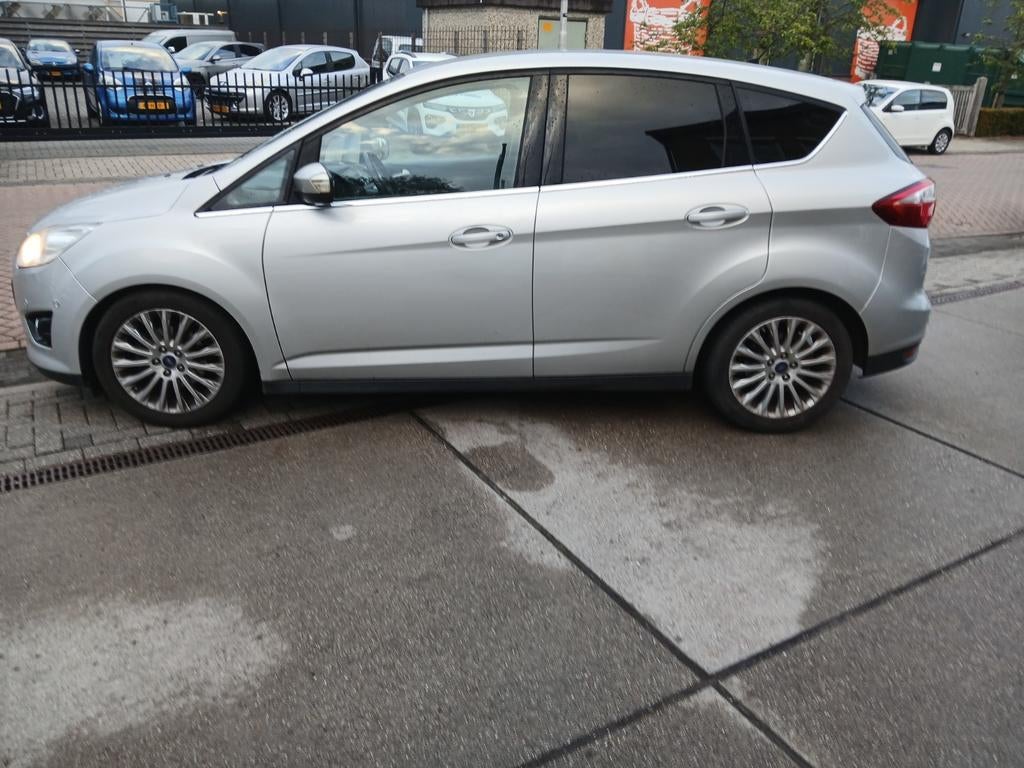 Ford C-Max 1.0 92KW Titanium 2014 Grijs, Auto's, Voorwielaandrijving, Navigatiesysteem, Origineel Nederlands, Handgeschakeld