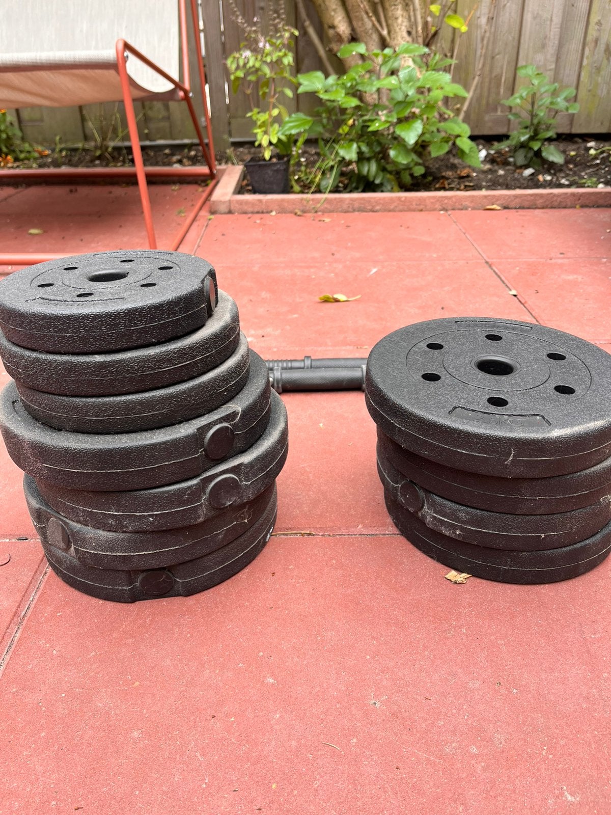 Dumbbell set zwart, Ophalen of Verzenden, Zo goed als nieuw, Dumbbell