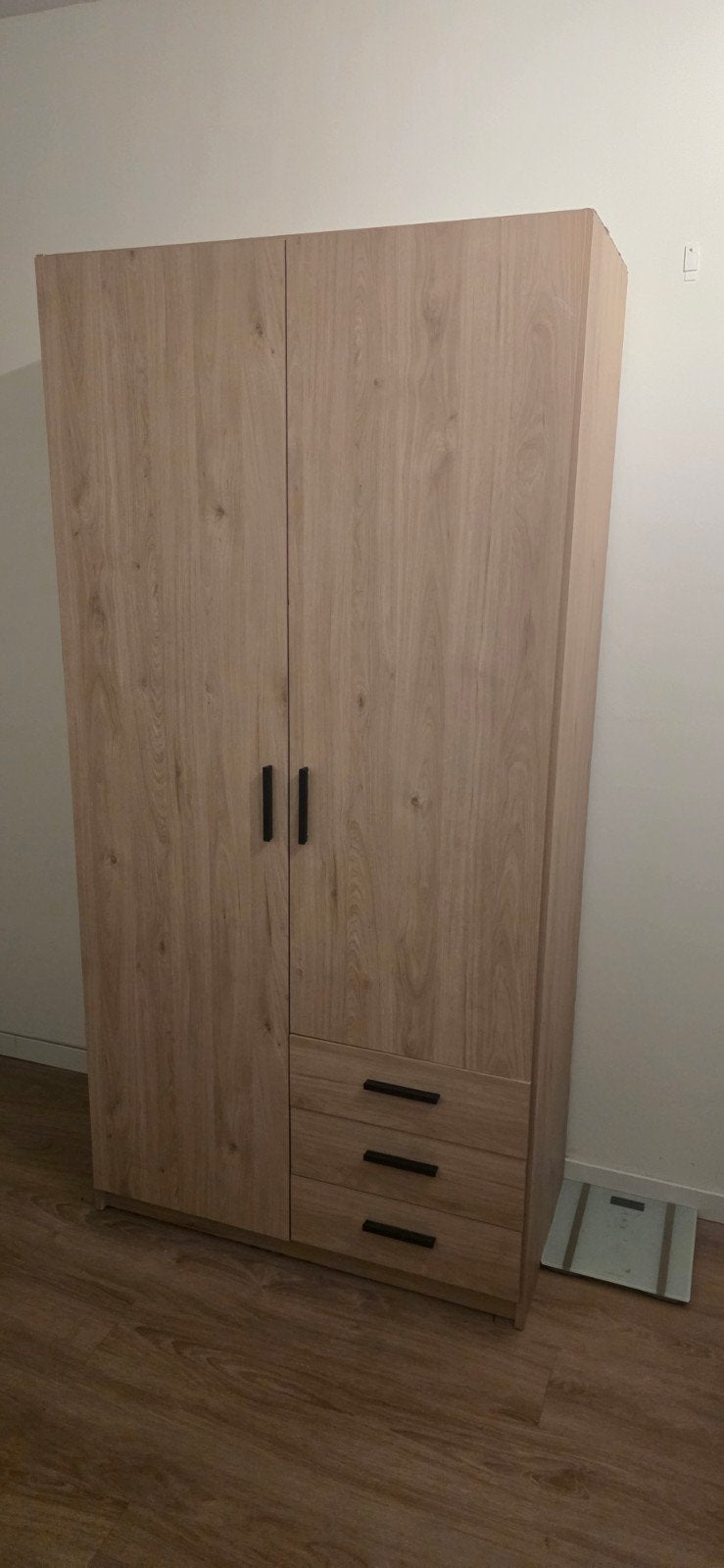 Kledingkast met deuren, planken en lades, Ophalen, Gebruikt, Met lade(s), 150 tot 200 cm