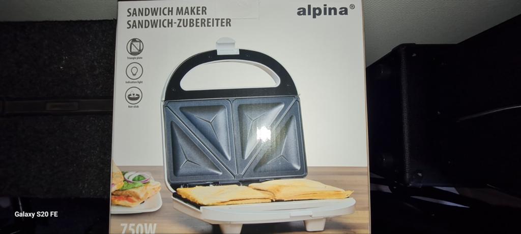 Alpina Tosti-ijzer - Sandwich Maker 750W, Witgoed en Apparatuur, Ophalen, Nieuw