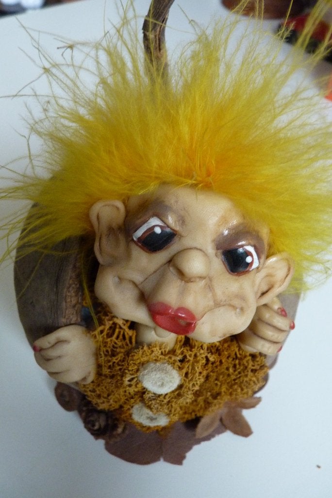 Grappig brooddeeg figuurtje, in 'een dop'., Ophalen of Verzenden, Gebruikt
