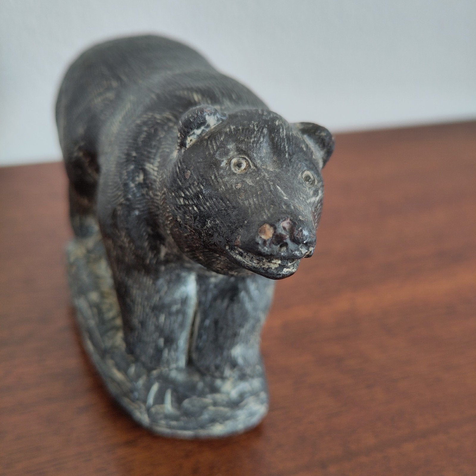 Wolfsbeer van the Wolf sculptures Canada, Verzamelen, Beelden en Beeldjes, Ophalen of Verzenden, Zo goed als nieuw, Dier