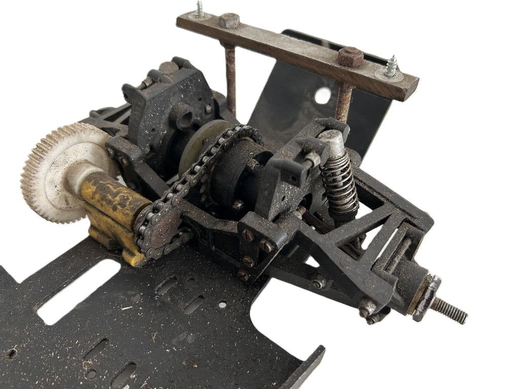 Vintage Yu-can chassis nitro rc auto, Ophalen of Verzenden, Gebruikt, Nitro, Auto onroad