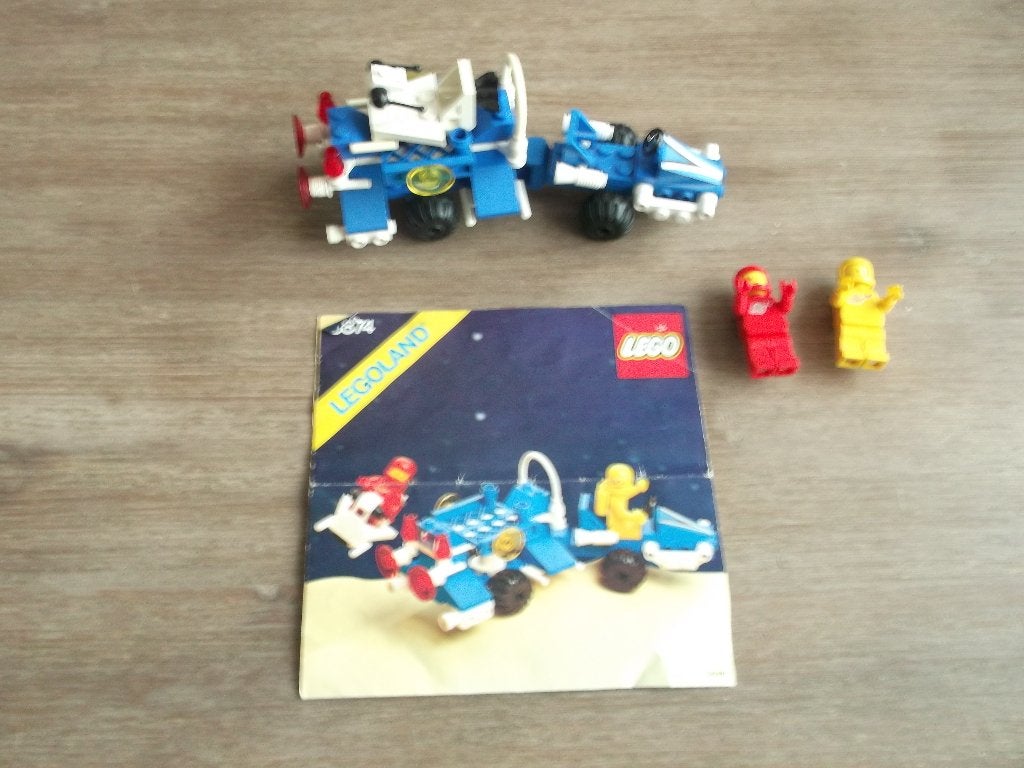 lego classic space 6874 moon rover (1986), Ophalen of Verzenden, Gebruikt, Complete set, Lego