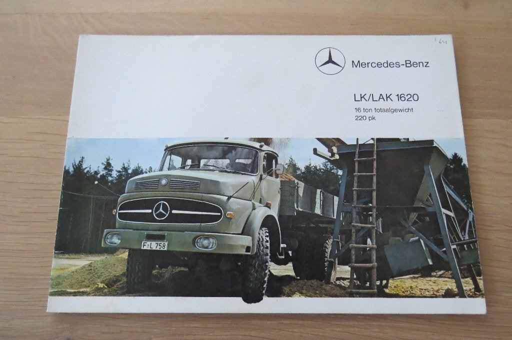 Originele catalogus Mercedes-Benz LK/LAK 1620 (1964), Verzenden, Zo goed als nieuw, Algemeen