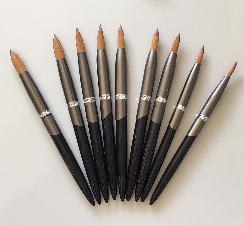 Penseel Nr.6->18 Kolinsky Haar. Nagels. Alles 20% korting., Ogen, ., Nieuw, Ophalen of Verzenden