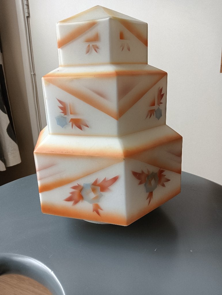 Art Deco lamp wolkenkrabber 1920, Huis en Inrichting, Ophalen, Zo goed als nieuw, Minder dan 50 cm