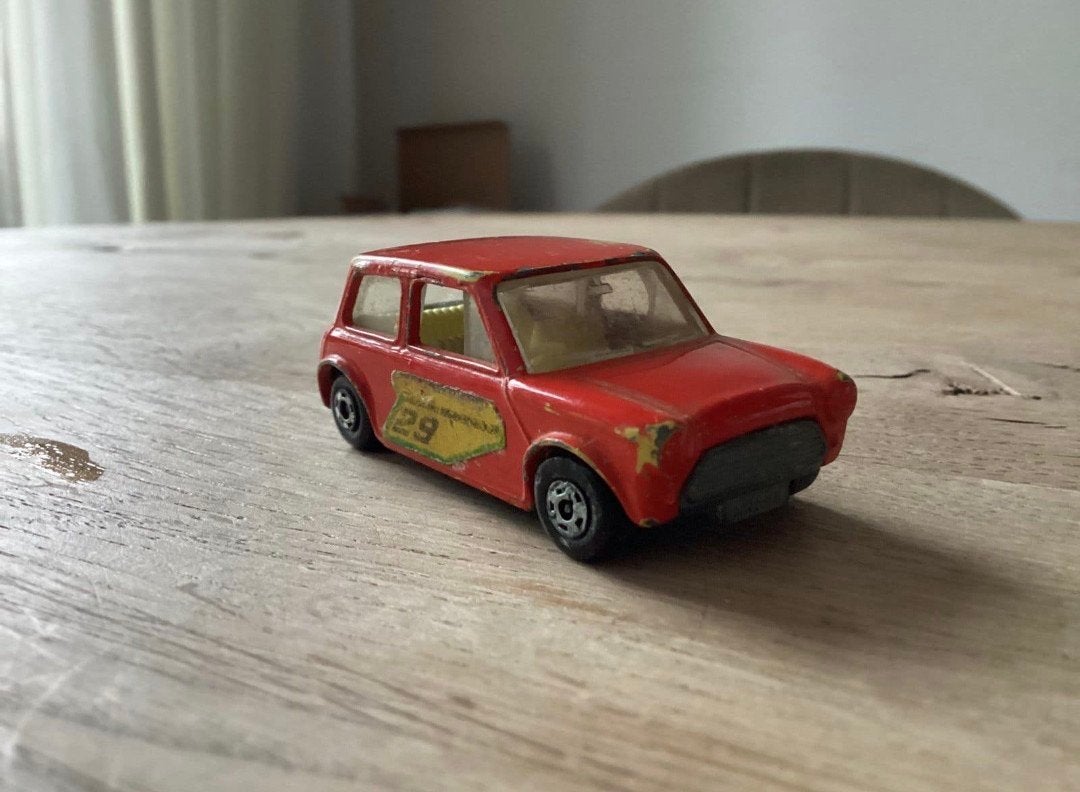 Matchbox Superfast No.29 Racing Mini Made in England 1970, Ophalen of Verzenden, Gebruikt, Auto