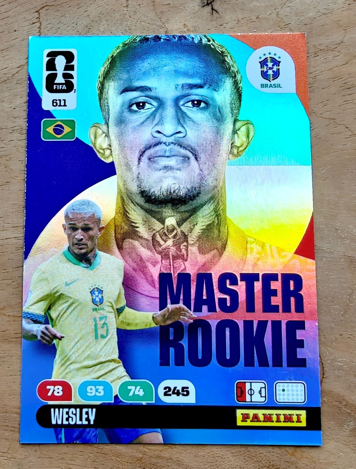 Wesley Master Rookie Panini Adrenalyn XL WK2026 Voetbalkaart, Ophalen of Verzenden, Nieuw, Buitenlandse clubs, Spelerskaart