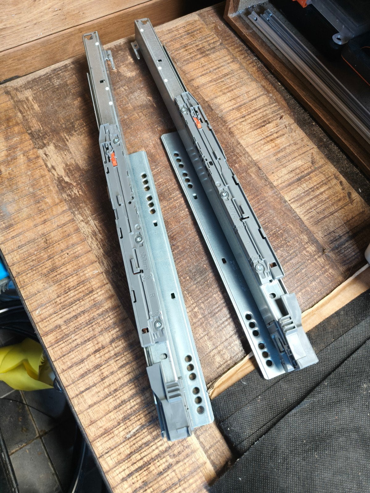 Blum Legrabox ladegeleiders 450mm, Ophalen, Nieuw