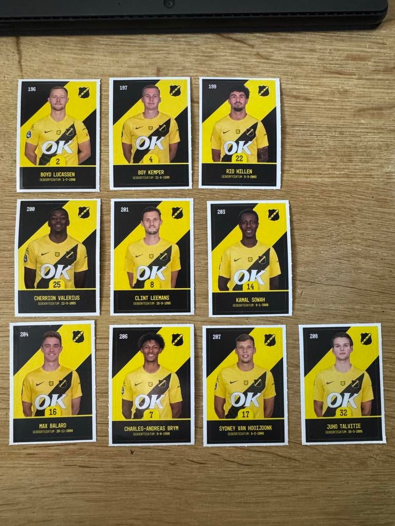 Voetbalplaatjes van NAC, Ophalen of Verzenden, Gebruikt, Overige binnenlandse clubs, Poster, Plaatje of Sticker