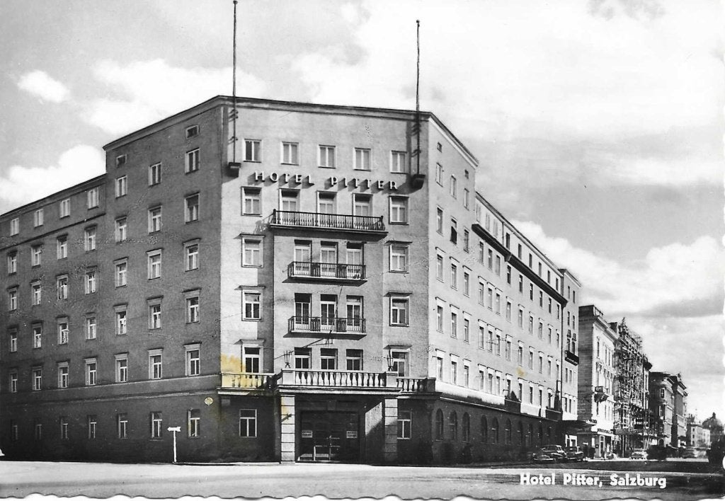 Salzburg- -Hotel Pitter., Ophalen of Verzenden, 1960 tot 1980, Ongelopen, Oostenrijk