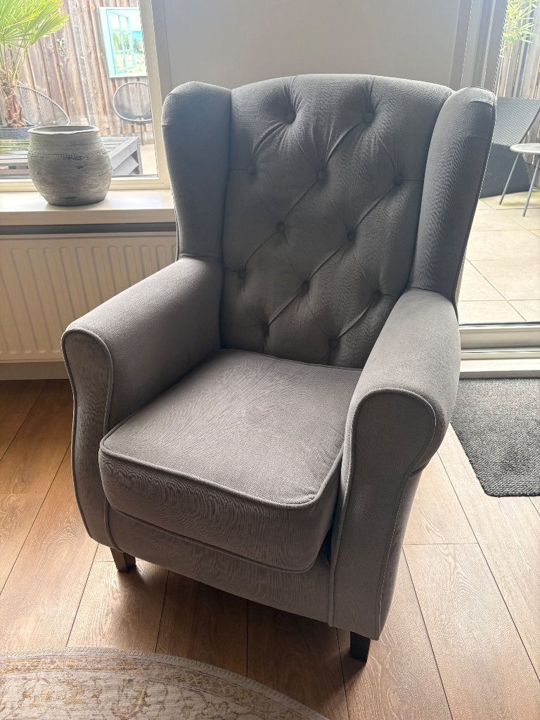 UrbanSofa Palermo oorfauteuil – gecapitonneerd – zeer mooi, Ophalen, Modern/landelijk, Eenpersoons, Minder dan 75 cm