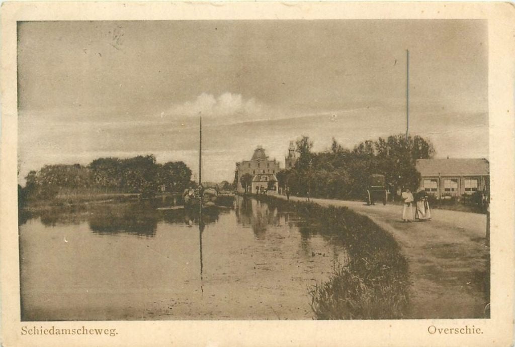 701-357-017 Overschie Schiedamscheweg, Ophalen of Verzenden, Voor 1920, Zuid-Holland