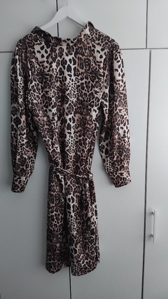 ** Zo goed als Nieuw!  Nette dames jurk : Portlavande / L, Meerkleurig, Maat 42/44 (L), Portlavanda, Ophalen of Verzenden