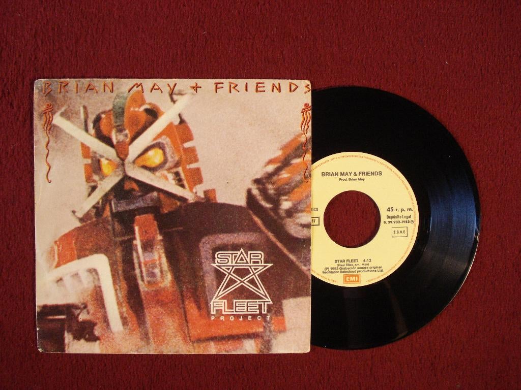 Brian May 7" Vinyl Single: ‘Star Fleet’ (Spanje) Queen, 7 inch, Single, Ophalen of Verzenden, Zo goed als nieuw