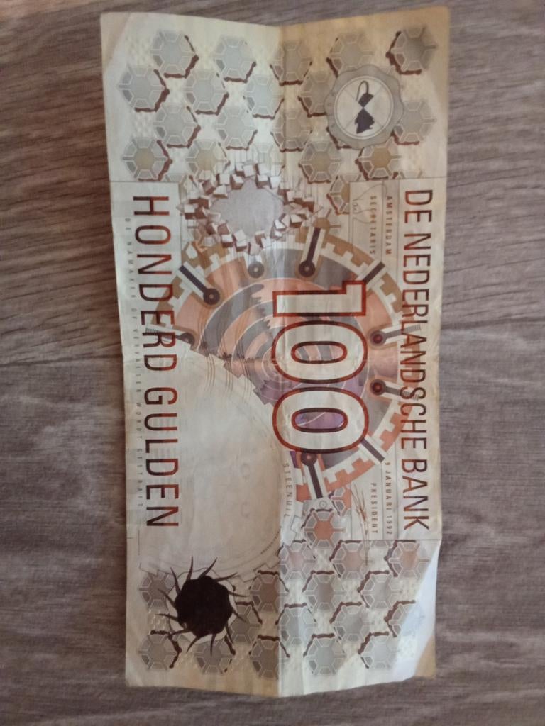Honderd gulden biljet in goede staat, Postzegels en Munten, Bankbiljetten | Nederland, Ophalen