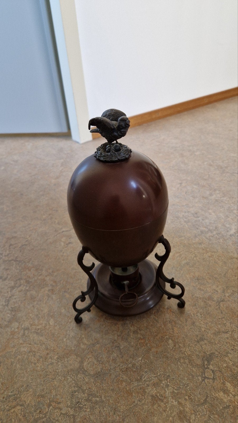Eierwarmer/koker materiaal koper geheel compleet, Ophalen of Verzenden
