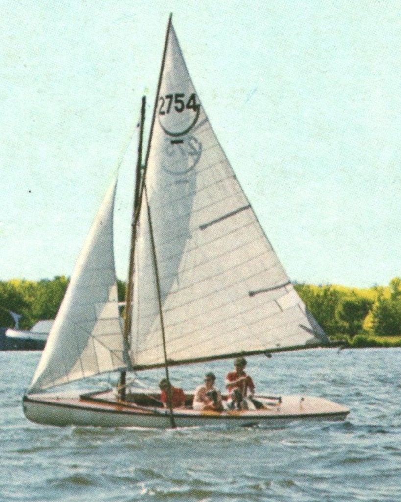 37942 Kager Plassen ZH 1972 zeilboot Postzegel afgeweekt, Ophalen of Verzenden, 1960 tot 1980, Gelopen, Zuid-Holland