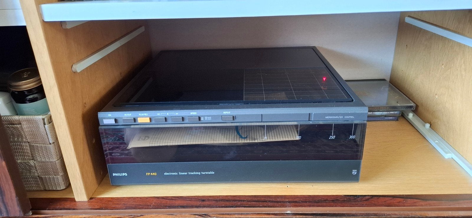 Philips FP 440 Electronic Linear Tracking Platenspeler, Audio, Tv en Foto, Platenspelers, Ophalen of Verzenden, Gebruikt, Platenspeler