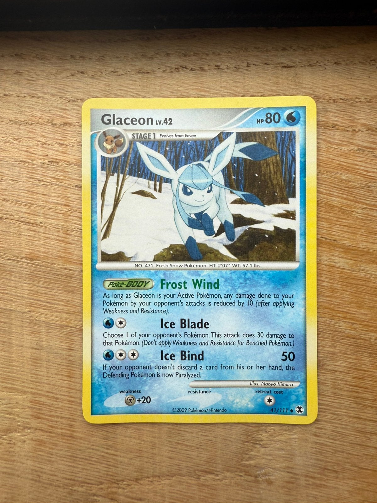 Glaceon Lv.42 #41/111, Ophalen of Verzenden, Losse kaart