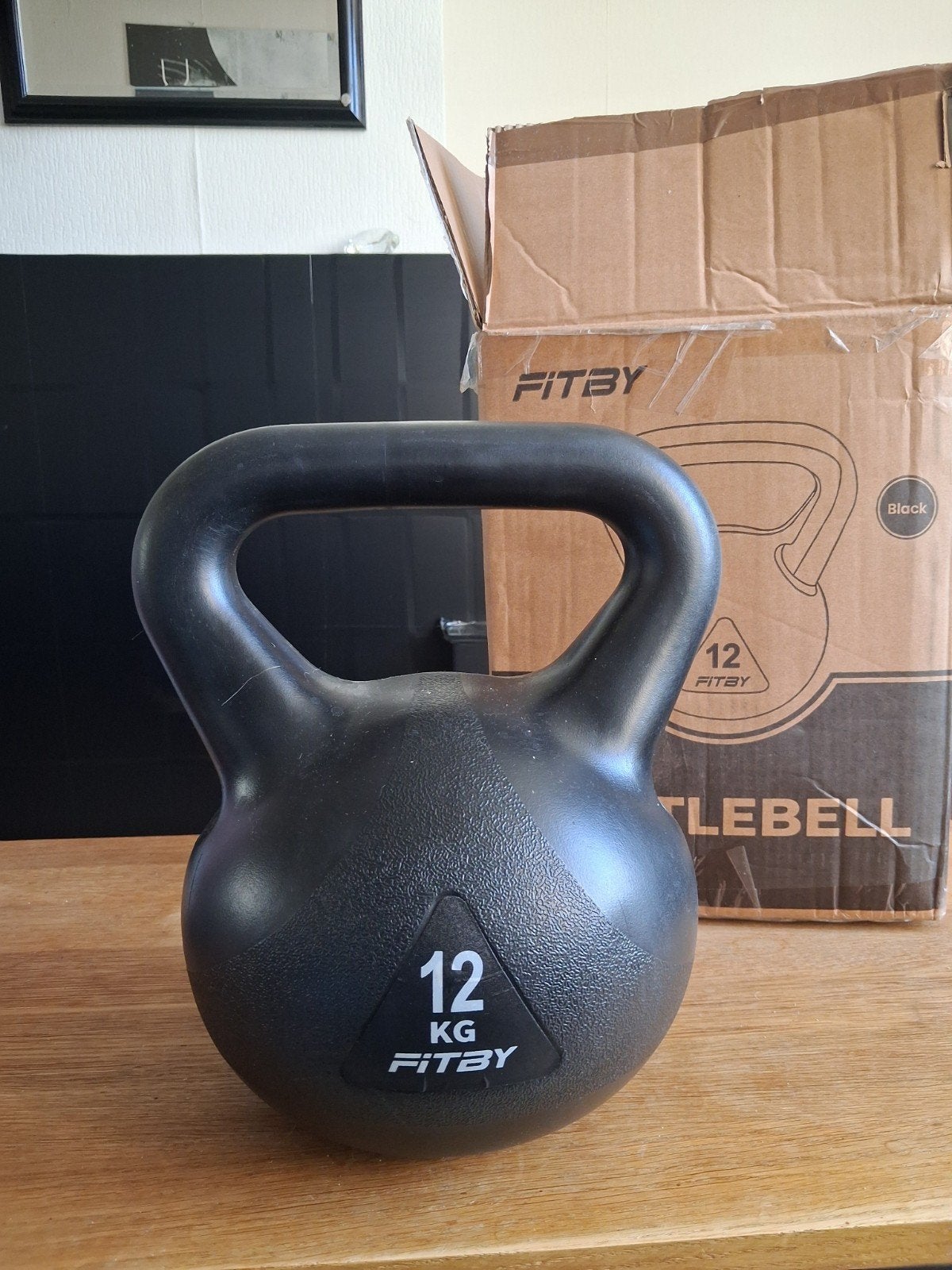 Nieuwe Fitby 12Kg Kettlebell - Ideaal voor thuistraining, Ophalen, Nieuw, Benen, Kettlebell