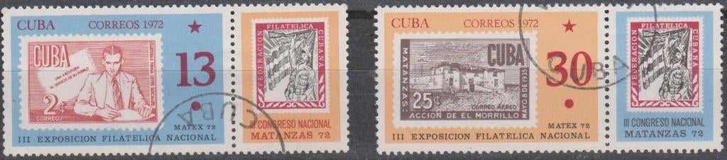 1286. Cuba 1819/20 gest. Matex '72, Ophalen of Verzenden, Gestempeld, Midden-Amerika
