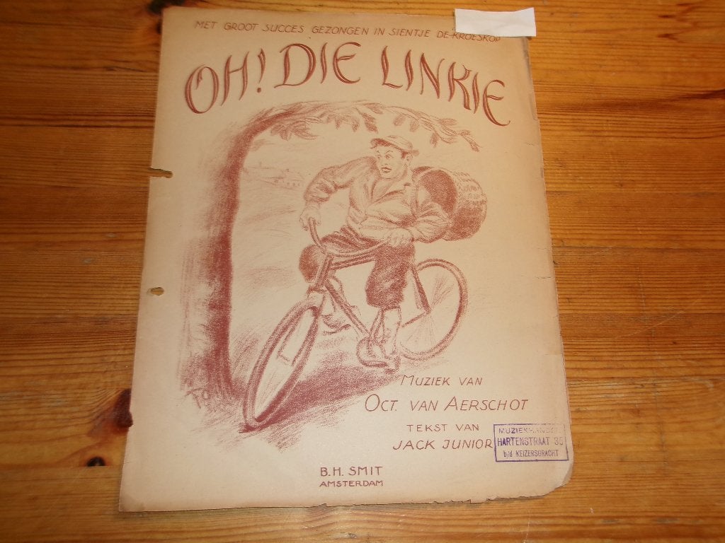 Oh, die Linkie - van Aerschot / Jack Junior, Piano, Gebruikt, Ophalen of Verzenden, Artiest of Componist