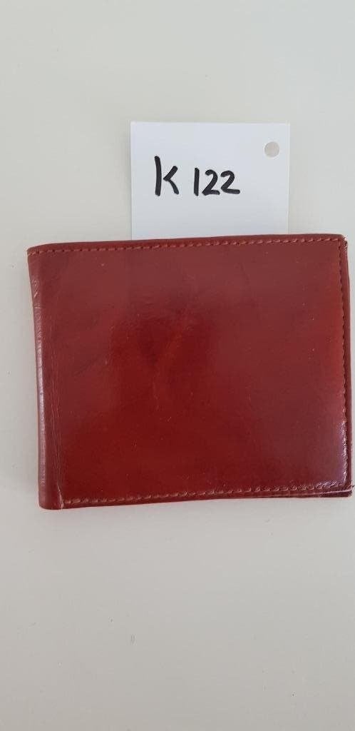 K122 portemonnee bruin kunstleder als nieuw, Sieraden, Tassen en Uiterlijk, Ophalen of Verzenden, -, -, -
