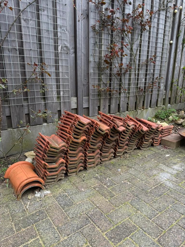 Dakpannen, Doe-het-zelf en Verbouw, Ophalen, Gebruikt, Steen of Klei, 15 m² of meer