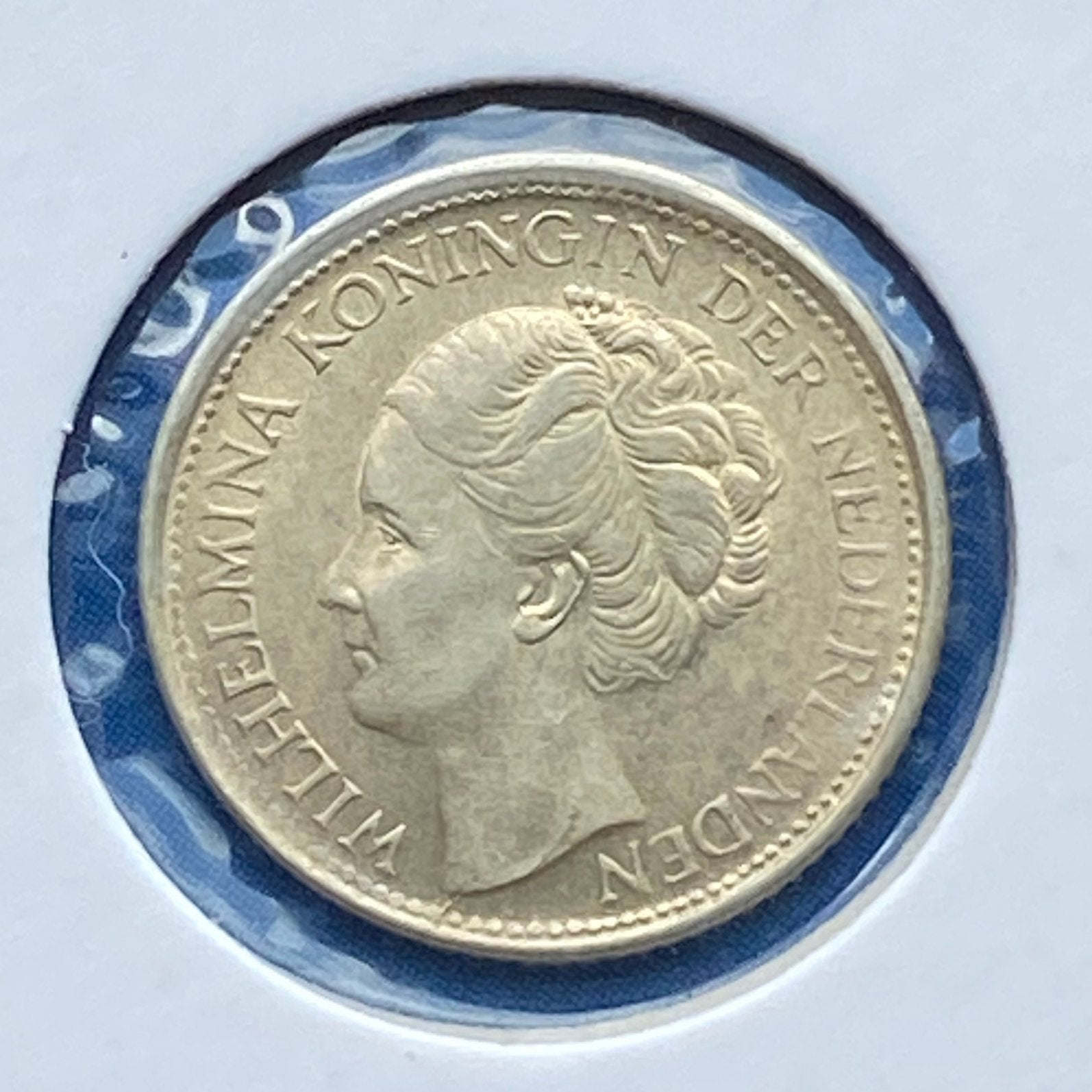 10 Cent / Dubbeltje Zilver uit 1944 Se / Es van Wilhelmina, Verzenden, Zilver, 10 cent, Koningin Wilhelmina