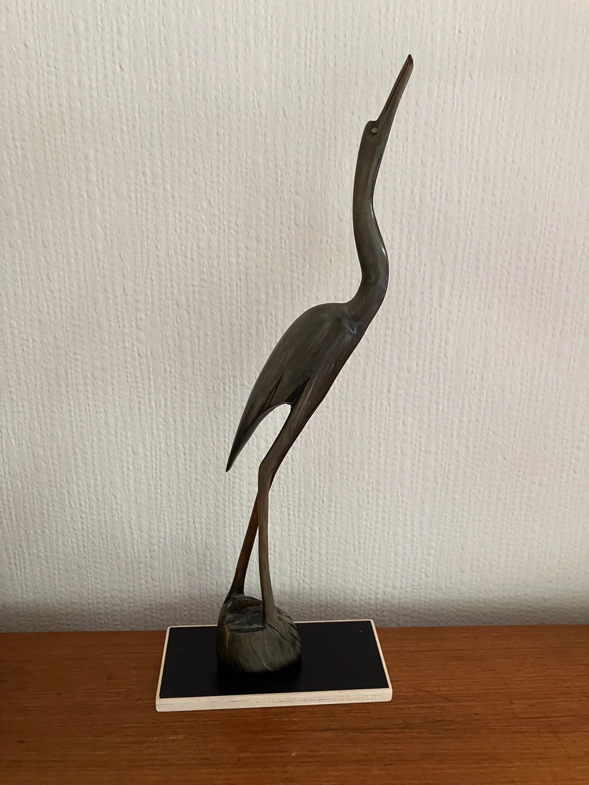 Vintage vogel jaren 60.  Gesneden uit een hoorn ?, Ophalen of Verzenden