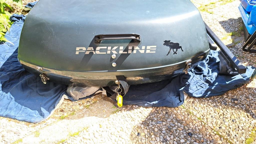 Grote Dakkoffer Packline 210 cm met Thule dakdragers, Auto diversen, Dakkoffers, Ophalen, Gebruikt