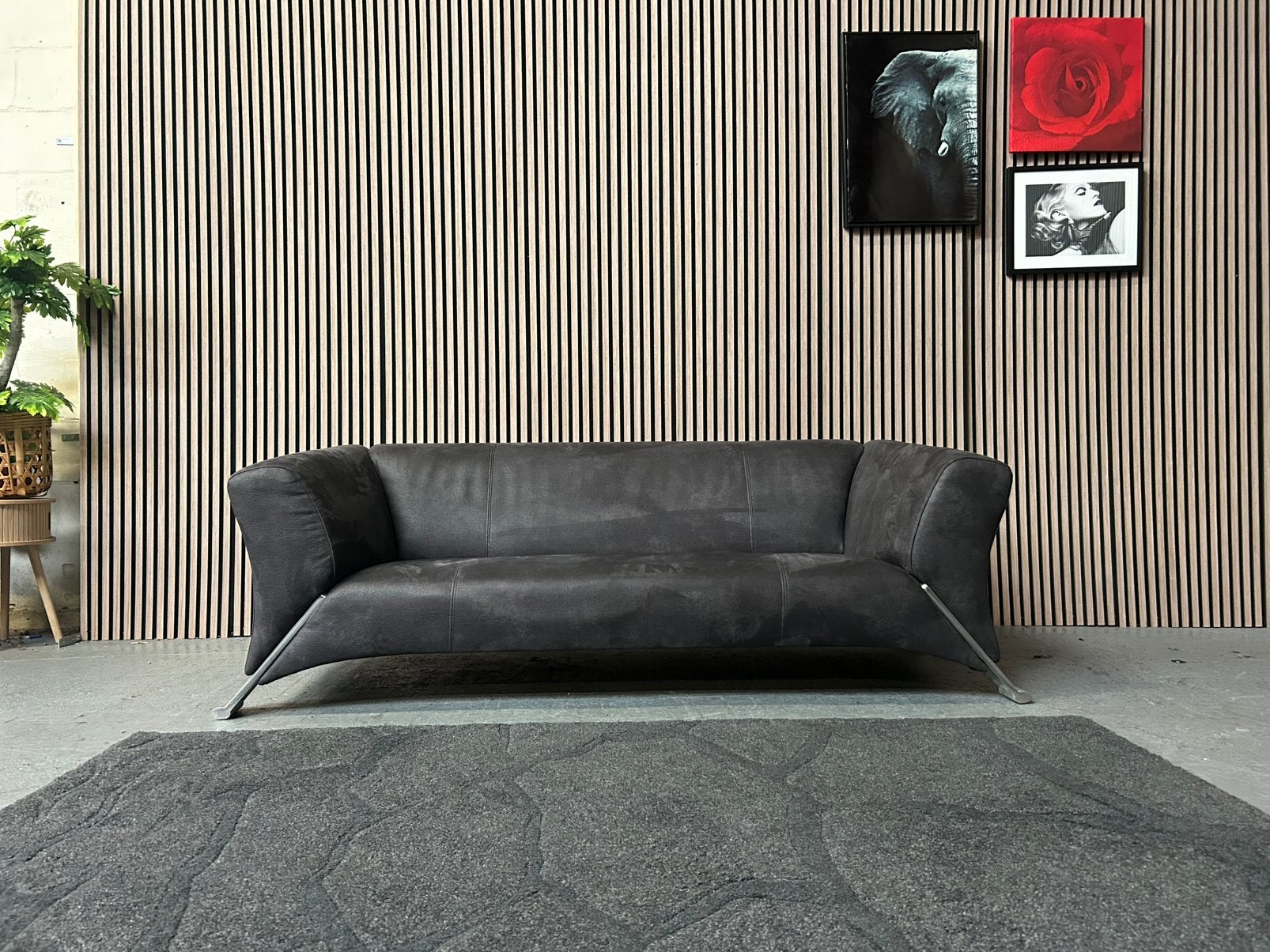 GRATIS LEVERING ROLF BENZ 332 - 189X86 OPNIEUW GESTOFFEERD, Rolf benz 332 microleder, 150 tot 200 cm, Nieuw, 75 tot 100 cm