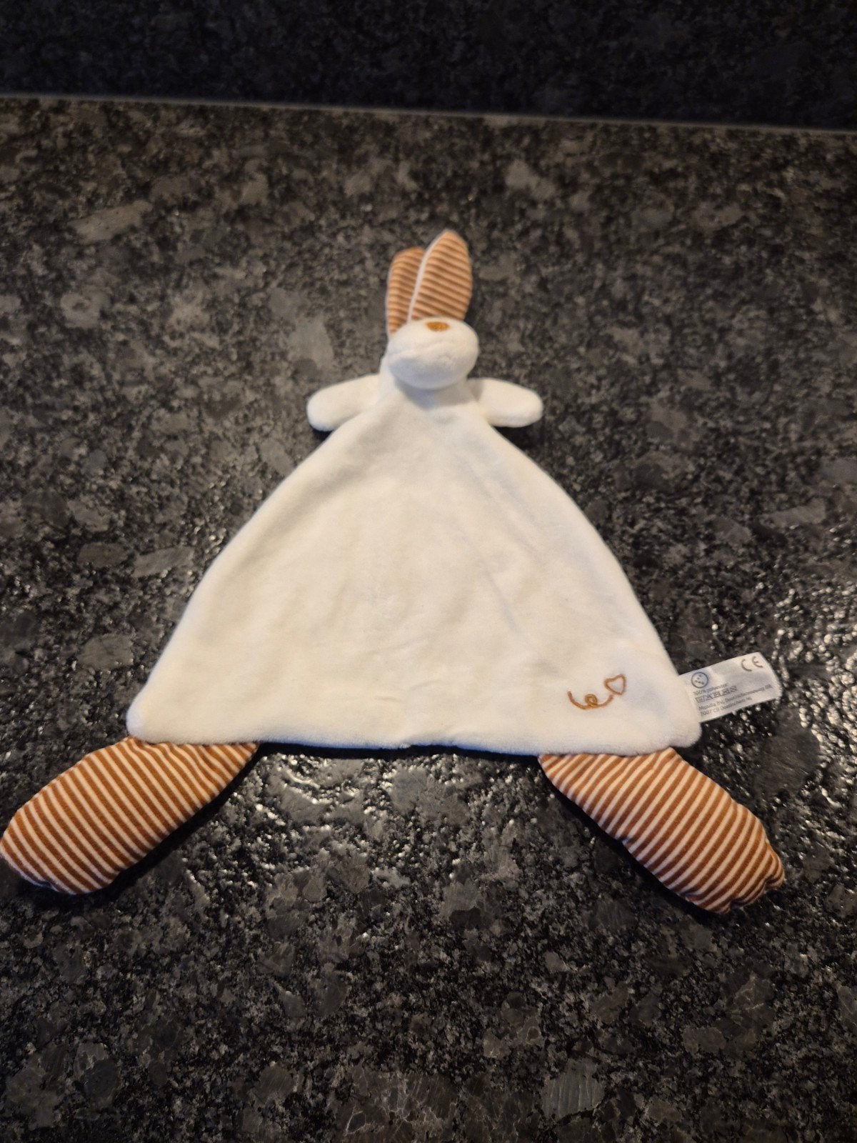 Kruidvat - Knuffeldoekje Konijn wit / bruin, Ophalen of Verzenden, Konijn