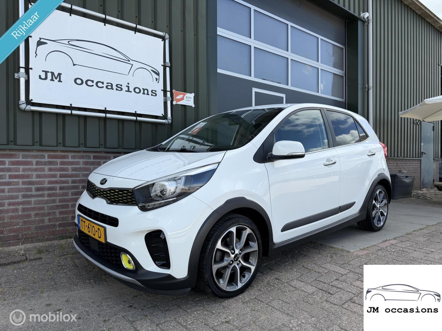 Kia Picanto 1.0 T-GDI X-Line|Camera|Carplay|LED|Leder|Cruise, Auto's, Kia, Voorwielaandrijving, Gebruikt, 920 kg, Wit