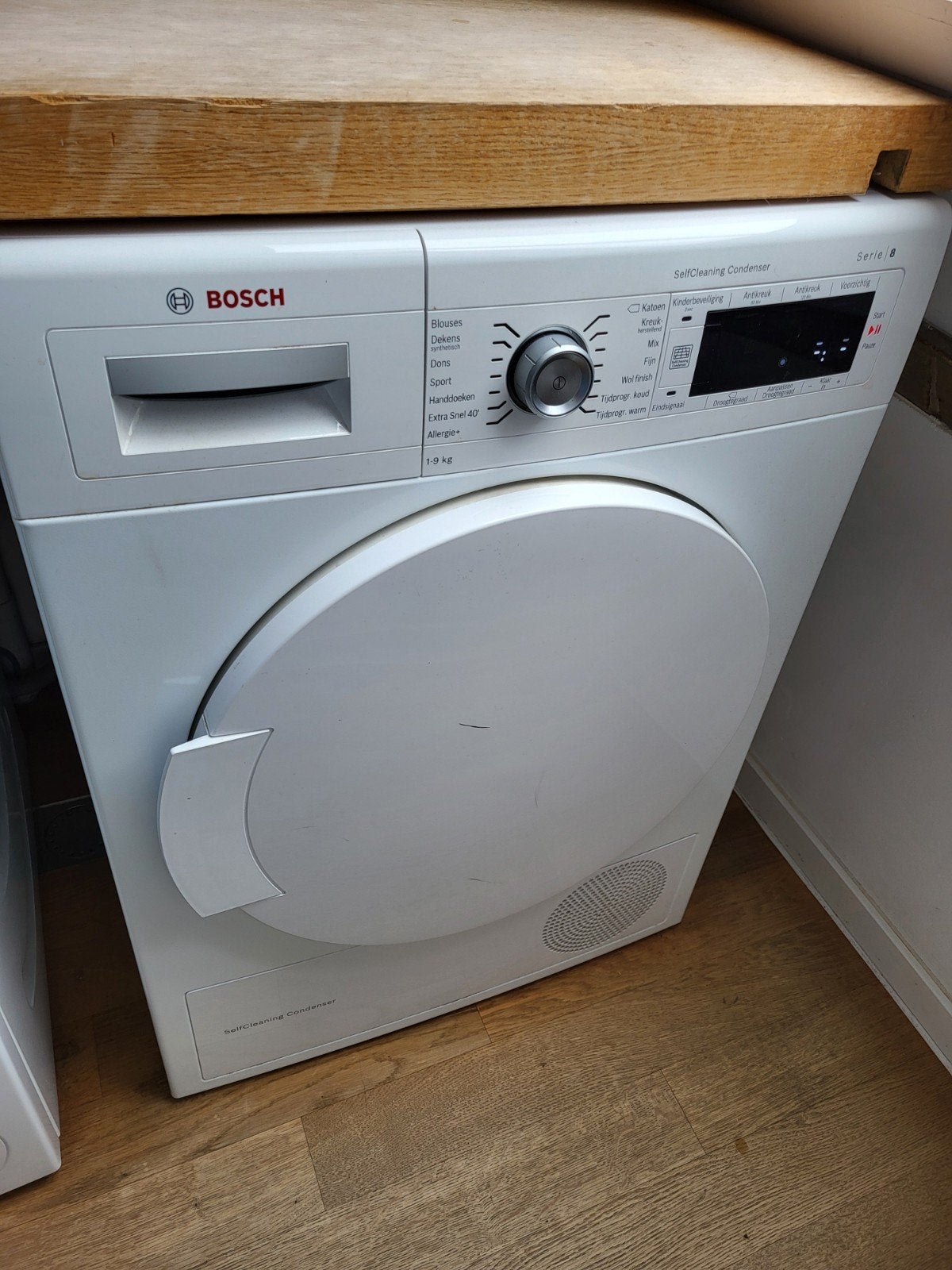Goed werkende Bosch serie 8 warmtepompdroger - 9 kg, Ophalen, Minder dan 85 cm, Overige typen, 8 tot 10 kg