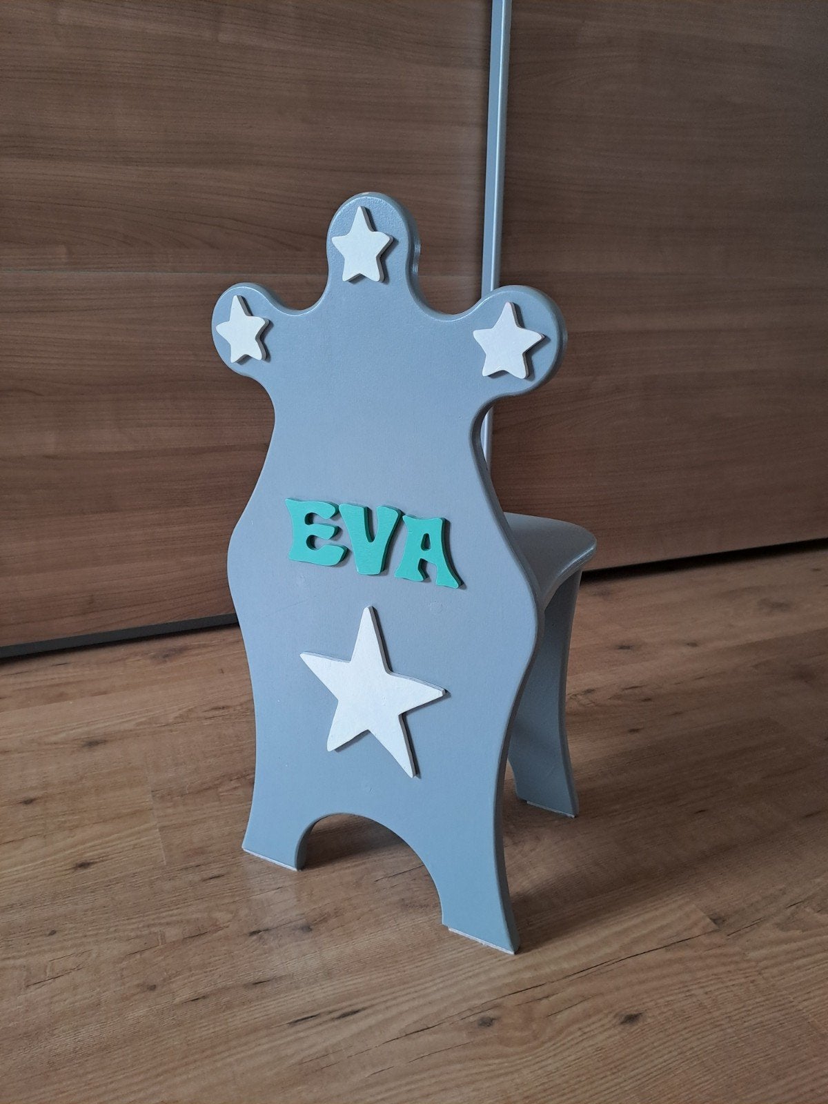 Leuke kinderstoel met naam 'EVA' en sterren, Ophalen, Gebruikt, Stoel(en)