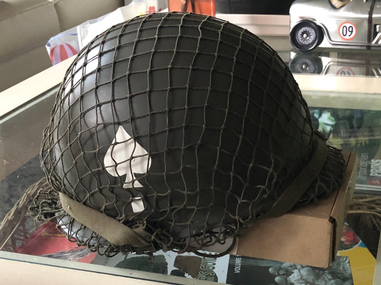 Ww2 US m1 helm repro, Verzamelen, Ophalen of Verzenden