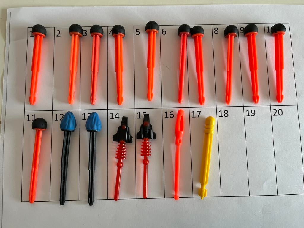 Playmobil onderdelen: pijlen (3), Ophalen of Verzenden, Zo goed als nieuw, Los playmobil